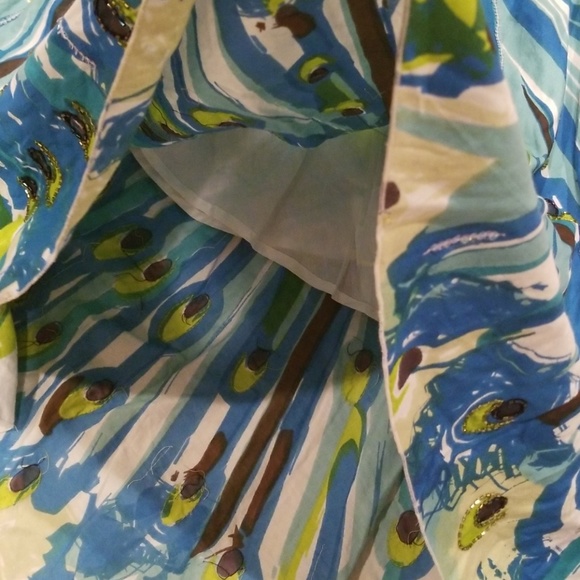 Peacock Bebe Full Skirt with Embellishment - Picture 4 of 8